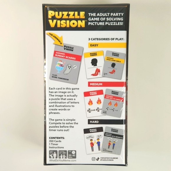 Factory Sealed PUZZLE VISION CARD GAME - Picture 4 of 16
